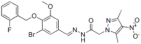 606486-45-7,1H-Pyrazole-1-aceticacid,3,5-dimethyl-4-nitro-,[[3-bromo-4-[(2-fluorophenyl)methoxy]-5-methoxyphenyl]methylene]hydrazide(9CI)