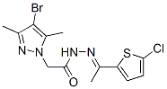 606486-77-5,1H-Pyrazole-1-aceticacid,4-bromo-3,5-dimethyl-,[1-(5-chloro-2-thienyl)ethylidene]hydrazide(9CI)