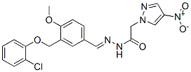 606486-92-4,1H-Pyrazole-1-aceticacid,4-nitro-,[[3-[(2-chlorophenoxy)methyl]-4-methoxyphenyl]methylene]hydrazide(9CI)