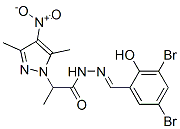 606487-56-3,1H-Pyrazole-1-aceticacid,alpha,3,5-trimethyl-4-nitro-,[(3,5-dibromo-2-hydroxyphenyl)methylene]hydrazide(9CI)