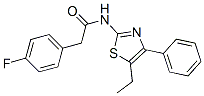 606923-17-5,Benzeneacetamide, N-(5-ethyl-4-phenyl-2-thiazolyl)-4-fluoro- (9CI)