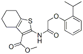 606923-47-1,Benzo[b]thiophene-3-carboxylic acid, 4,5,6,7-tetrahydro-2-[[[2-(1-methylethyl)phenoxy]acetyl]amino]-, methyl ester (9CI)