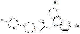 607393-54-4,1-(3,6-DIBROMO-CARBAZOL-9-YL)-3-[4-(4-FLUORO-PHENYL)-PIPERAZIN-1-YL]-PROPAN-2-OL