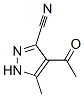 60858-43-7,1H-Pyrazole-3-carbonitrile, 4-acetyl-5-methyl- (9CI)