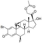 60864-69-9,2-bromo-9beta,11beta-epoxy-6beta-fluoro-17,21-dihydroxypregna-1,4-diene-3,20-dione 21-acetate