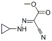 610794-02-0,Acetic acid, cyano(cyclopropylhydrazono)-, methyl ester, (2E)- (9CI)