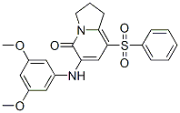 612065-27-7,8-BENZENESULFONYL-6-(3,5-DIMETHOXYPHENYLAMINO)-2,3-DIHYDRO-1H-INDOLIZIN-5-ONE