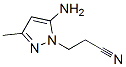61255-82-1,1H-Pyrazole-1-propanenitrile,5-amino-3-methyl-(9CI)