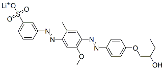 61290-31-1,lithium 3-[[4-[[4-(2-hydroxybutoxy)phenyl]azo]-5-methoxy-2-methylphenyl]azo]benzenesulphonate