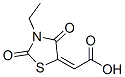 613656-84-1,Acetic acid, (3-ethyl-2,4-dioxo-5-thiazolidinylidene)- (9CI)