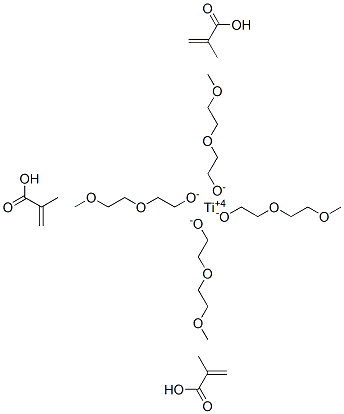 61436-48-4,TITANIUM TRIMETHACRYLATE METHOXYETHOXYETHOXIDE