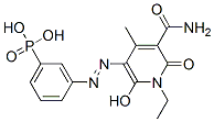 61470-70-0,[3-[[5-(aminocarbonyl)-1-ethyl-1,6-dihydro-2-hydroxy-4-methyl-6-oxopyridin-3-yl]azo]phenyl]phosphonic acid