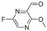 614730-20-0,Pyrazinecarboxaldehyde, 6-fluoro-3-methoxy- (9CI)