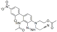 61931-39-3,2-[[3-acetamido-4-(2-chloro-4-nitro-phenyl)diazenyl-phenyl]-(2-cyanoethyl)amino]ethyl acetate