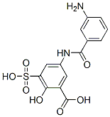 6201-79-2,2-hydroxy-3-sulfo-5-(3-aminobenzamido)benzoic acid