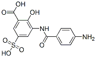 6201-80-5,3-[(4-aminobenzoyl)amino]-5-sulphosalicylic acid