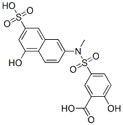 6201-92-9,6-(3-carboxy-4-hydroxyphenylsulfonamido)-N-methyl-1-naphthol-3-sulfonic acid