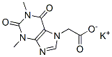 62026-29-3,potassium 1,2,3,6-tetrahydro-1,3-dimethyl-2,6-dioxo-7H-purine-7-acetate