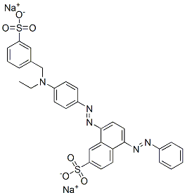 62133-80-6,disodium 8-[[4-[ethyl[(3-sulphonatophenyl)methyl]amino]phenyl]azo]-5-(phenylazo)naphthalene-2-sulphonate