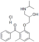 62261-89-6,(RS)-2-(2-hydroxy-3-isopropylaminopropoxy)-4,6-dimethylbenzophenone hydrochloride