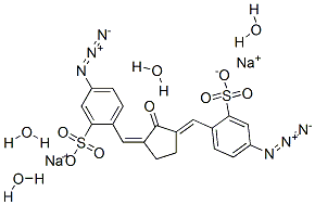 62316-48-7,2,5-BIS-(4-AZIDO-2-SULFOBENZYLIDENE)- CYCLOPENTANONE, DISODIUM SALT, TETRAHYDRATE