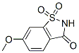 62473-95-4,1,2-BENZISOTHIAZOL-3(2H)-ONE, 6-METHOXY, 1,1-DIOXIDE