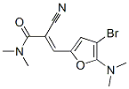 625412-64-8,2-Propenamide,  3-[4-bromo-5-(dimethylamino)-2-furanyl]-2-cyano-N,N-dimethyl-