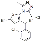 62551-57-9,4-[5-bromo-3-[bromo(2-chlorophenyl)methyl]-2-thienyl]-3-(chloromethyl)-5-methyl-4H-1,2,4-triazole