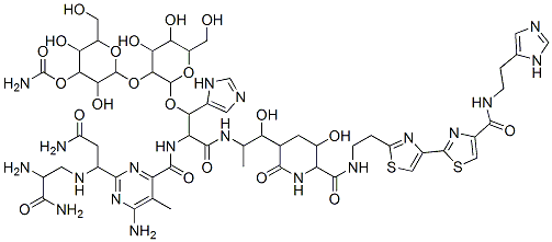 62960-69-4,[2-[2-[2-[[6-amino-2-[1-[(2-amino-2-carbamoyl-ethyl)amino]-2-carbamoyl -ethyl]-5-methyl-pyrimidine-4-carbonyl]amino]-2-[[3-hydroxy-4-[[2-hydr oxy-1-[2-[4-[4-[2-(3H-imidazol-4-yl)ethylcarbamoyl]-1,3-thiazol-2-yl]- 1,3-thiazol-2-yl]ethylcarbamoyl]propyl]car