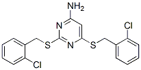 6299-26-9,2,6-bis[(2-chlorophenyl)methylsulfanyl]pyrimidin-4-amine