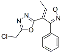 63002-59-5,2-(CHLOROMETHYL)-5-(5-METHYL-3-PHENYLISOXAZOL-4-YL)-1,3,4-OXADIAZOLE