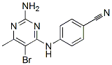 6303-42-0,4-[(2-amino-5-bromo-6-methyl-pyrimidin-4-yl)amino]benzonitrile