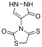 630403-90-6,2-Thiazolidinone,  3-(2,3-dihydro-3-oxo-1H-pyrazol-4-yl)-4-thioxo-