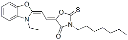 63123-23-9,5-[(3-ethyl-(3H)-benzoxazol-2-ylidene)ethylidene]-3-heptyl-2-thioxooxazolidine-4-one