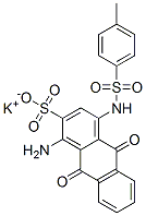 63133-86-8,potassium 1-amino-9,10-dihydro-4-[[(4-methylphenyl)sulphonyl]amino]-9,10-dioxoanthracene-2-sulphonate