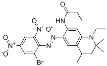 63134-10-1,N-[6-[(2-bromo-4,6-dinitrophenyl)azo]-1-ethyl-1,2,3,4-tetrahydro-2,2,4-trimethylquinolin-7-yl]propionamide