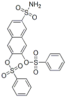 63217-38-9,6,7-bis[(phenylsulphonyl)oxy]naphthalene-2-sulphonamide