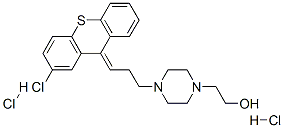 633-59-0,4-[3-(2-chloro-9H-thioxanthen-9-ylidene)propyl]piperazine-1-ethanol dihydrochloride