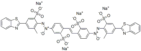 63346-49-6,tetrasodium 4,4'-bis[[4-(2-benzothiazolyl-6-methyl)sulphonatophenyl]azoxy]stilbene-2,2'-disulphonate