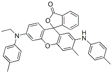 63430-57-9,6'-[ethyl(p-tolyl)amino]-3'-methyl-2'-[(p-tolyl)amino]spiro[isobenzofuran-1(3H),9'-[9H]xanthene]-3-one