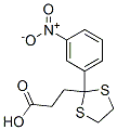 6345-16-0,3-[2-(3-nitrophenyl)-1,3-dithiolan-2-yl]propanoic acid