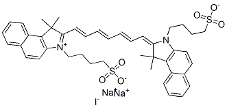 63450-67-9,2-[7-[1,3-dihydro-1,1-dimethyl-3-(4-sulphonatobutyl)-2H-benz[e]indol-2-ylidene]hepta-1,3,5-trienyl]-1,1-dimethyl-3-(4-sulphonatobutyl)-1H-benz[e]indolium disodium iodide
