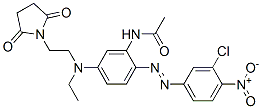 63467-18-5,N-[2-[(3-chloro-4-nitrophenyl)azo]-5-[[2-(2,5-dioxo-1-pyrrolidinyl)ethyl]ethylamino]phenyl]acetamide