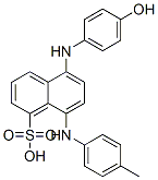 6362-22-7,5-(4-hydroxyanilino)-8-(4-methylanilino)-1-naphthalenesulfonic acid