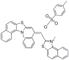 63665-81-6,1-methyl-2-[3-(1-methylnaphtho[1,2-d]thiazol-2(1H)-ylidene)-2-phenyl-1-propenyl]naphtho[1,2-d]thiazolium toluene-p-sulphonate
