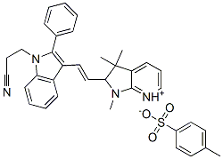 63665-91-8,2-[2-[1-(2-cyanoethyl)-2-phenyl-1H-indol-3-yl]vinyl]-1,3,3-trimethyl-3H-pyrrolo[2,3-b]pyridinium toluene-p-sulphonate