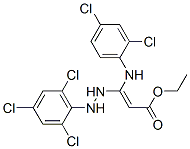 63665-92-9,ethyl 3-[(2,4-dichlorophenyl)amino]-3-[2-(2,4,6-trichlorophenyl)hydrazino]acrylate