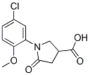 63675-21-8,1-(5-CHLORO-2-METHOXYPHENYL)-5-OXO-3-PYRROLIDINECARBOXYLIC ACID
