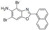 637303-02-7,4,6-DIBROMO-2-(1-NAPHTHYL)-1,3-BENZOXAZOL-5-AMINE