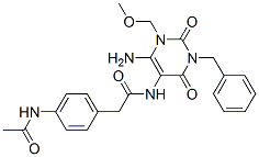 637334-93-1,Benzeneacetamide,  4-(acetylamino)-N-[6-amino-1,2,3,4-tetrahydro-1-(methoxymethyl)-2,4-dioxo-3-(phenylmethyl)-5-pyrimidinyl]-